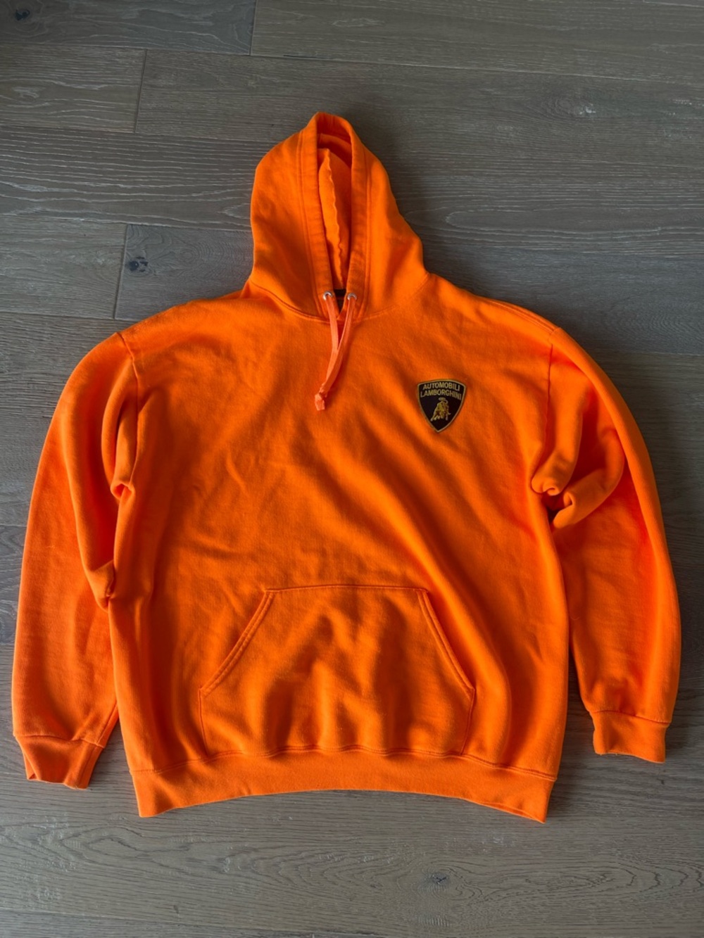 Automobili Lamborghini Patch Orange hoodie